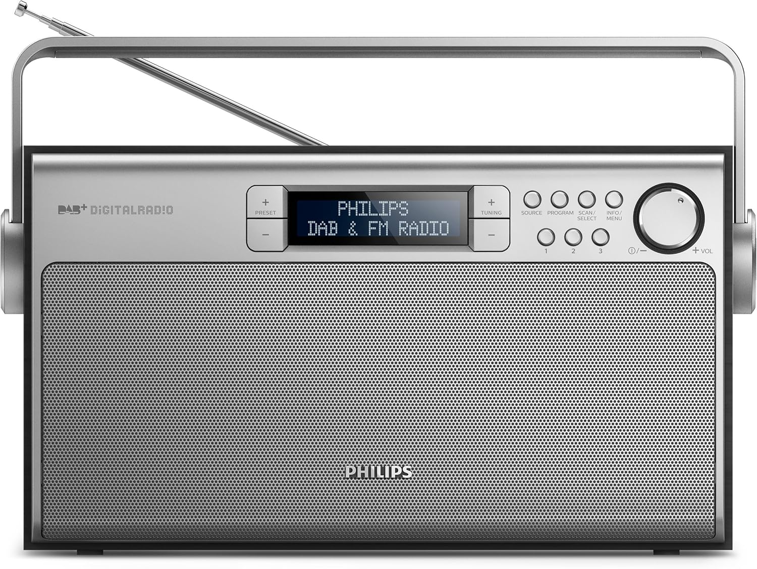philips飞利浦 ae5020 便携式收音机(带 dab ,数码 fm,电池或电源运行